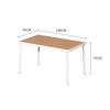 Minimalist Square Outdoor Table and Chairs - Anti-corrosion Plastic Wood for Garden, Balcony, Bar, and Cafe Leisure.