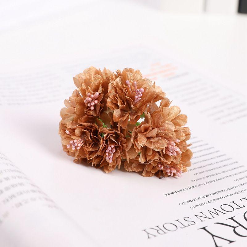 Silk Carnation Artificial Flower Christmas Home Outdoor UV protection garden Wedding Holiday Party Decoration Diy gift Candy Box