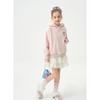 Girls' Bear Embroidery Pullover Hoodie