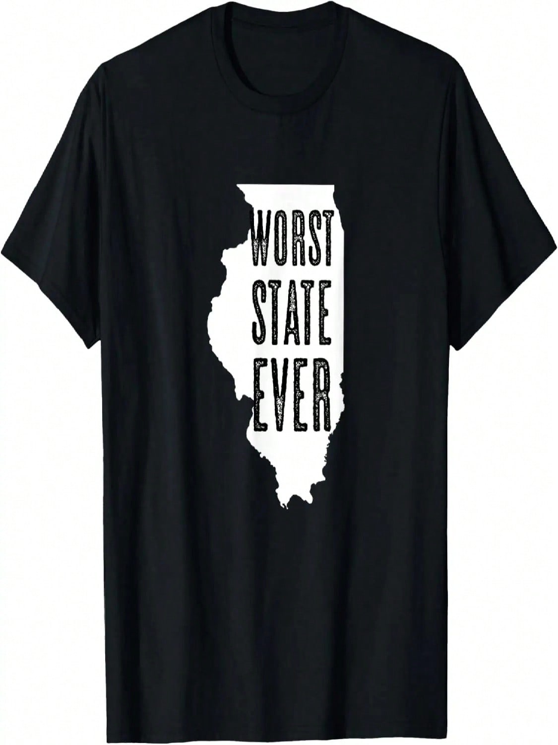 Illinois - Worst State Ever _ IL Sucks - Funny Graphic T-Shirt S разноцветный