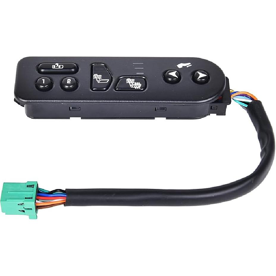 Seat Heater Switch Driver Side Compatible With 2003-2007 Chevy Silverado 1500 2500 3500 GMC Sierra 1500 2500 3500 Replaces 15116863 15169669 15179137