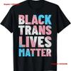 Pride Black Trans Transgender LGBTQ Support Lives Matter T Shirt Vintage Washed Casual Breathable Slightly Comfortable  Stylish