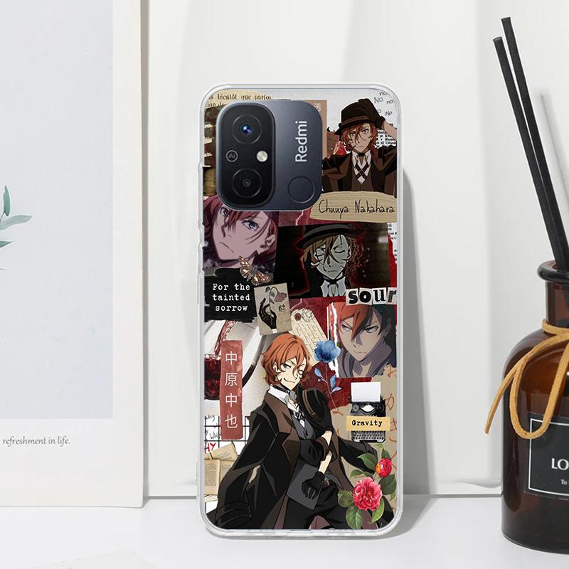 

Bungo Stray Dogs Nakahara Chuuya Phone Case For Xiaomi Redmi 12C 12 10C 10A 10 9C 9A 9T 9 8A 8 7A 7 6A 6 Pro K70 K40 K20 Fundas Redmi 10C
