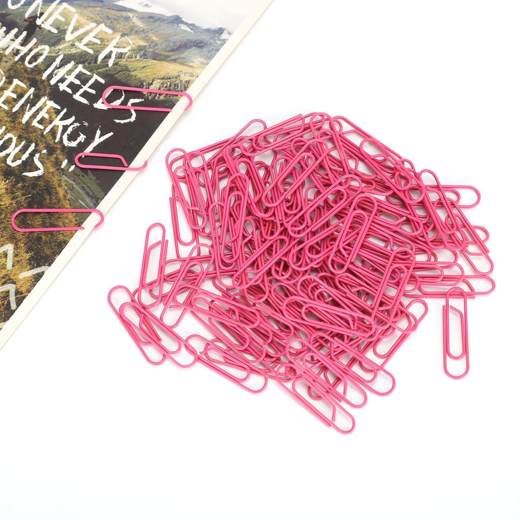 3 Boxes Paper Clip Small Portable  Red Shaped Cute Pin for File Classification