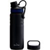 GRANDTIES Vacuum Insulated Stainless Steel Wide Mouth Water Bottle, 709ml, with Two Lids, Direct Drinking, Keeps Hot or Cold Water Hot for 12 Hours, K