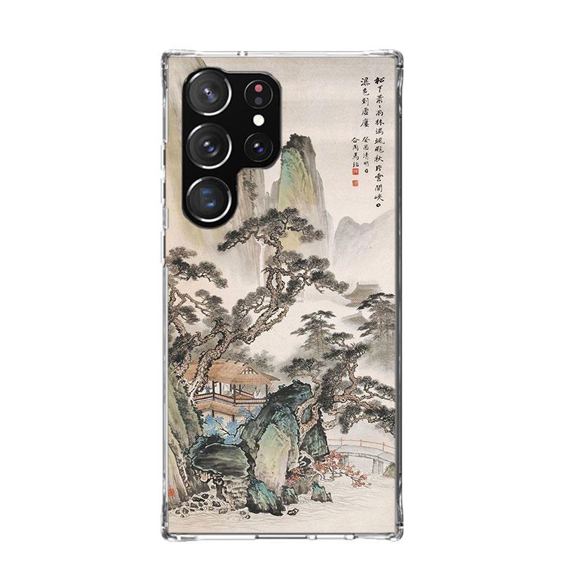 Chinese Style ink Painting Art Phone Case For Samsung Galaxy S26 S25 Edge S24 S23 FE S22 Ultra S21 Plus S20 + Fundas Cover Coque