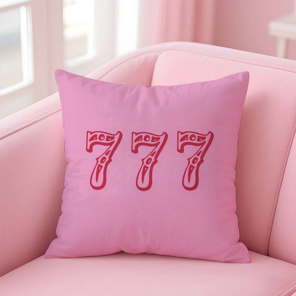 Anime Number 7 Lucky Angel Pillow Case Custom Printed Brushed Fleece Pillow, Baby Skin-Touch, Eco-Friendly Dye-Sublimation Cushi