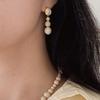 Objet213 Nude Beige Bubble Earrings