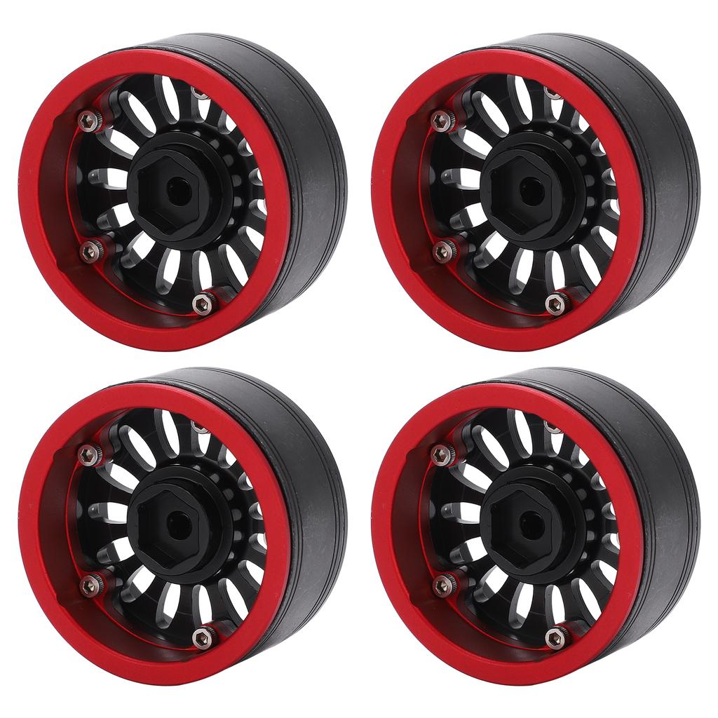 4pcs RC Metal Wheel Hubs with Screw Cap for Traxxas  Axial  Hsp  Redcat  Tamiya  Hpi RC Crawler
