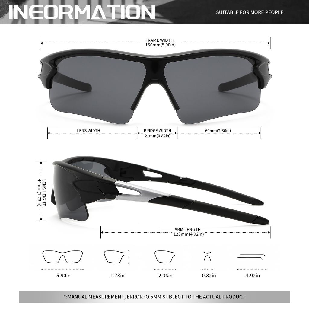 New Design Men Sunglasses Uv400 Protection Driving Fishing Eyewear Accessory Square Mirror Sun Glasses Unisex