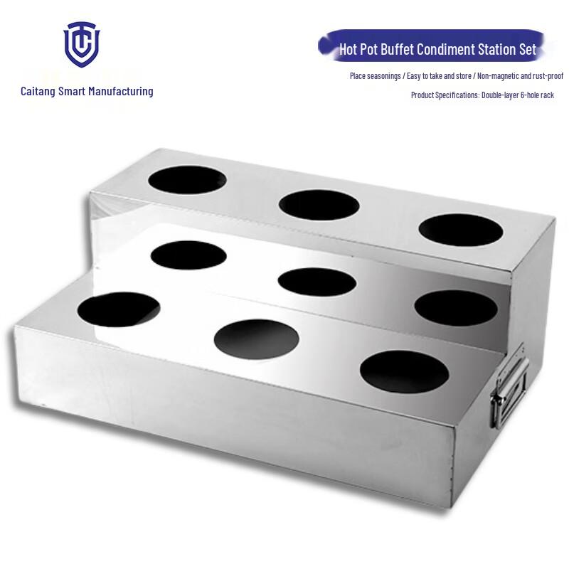 Stainless Steel Self-Service Condiment & Snack Display Stand