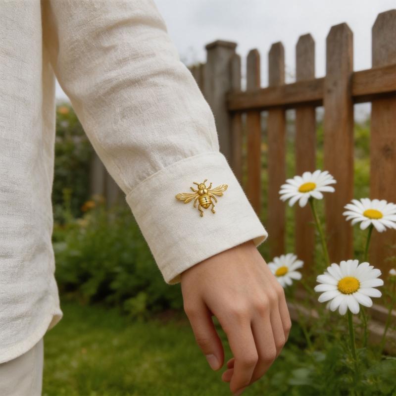 Decorative Insect Brooch Pin with Alloy Body for Coat Lapel Cardigan and Bag Accent, Single Jewelry Accessory Wear