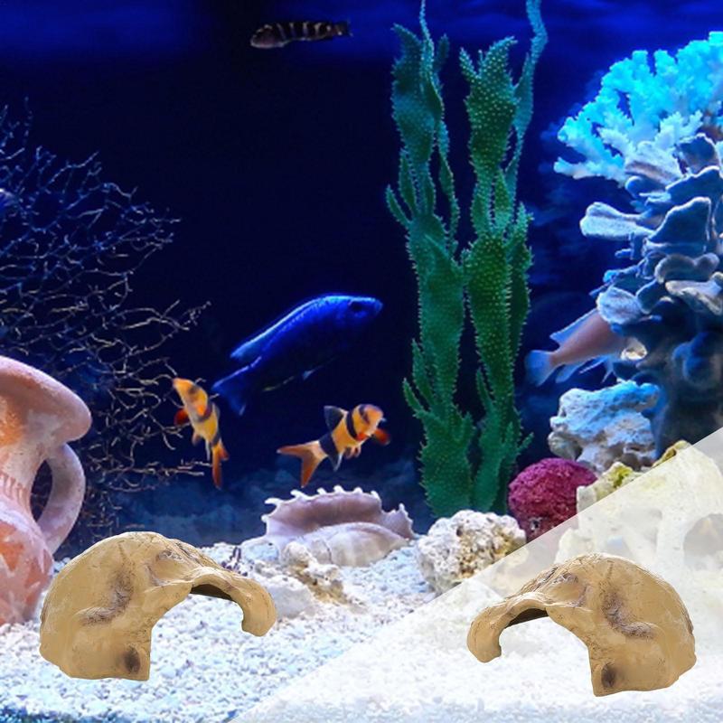Fischversteckhöhle Natürlicher Reptilienversteckfelsen Höhle Versteck Schildkrötenhöhle Beckenzubehör Für Reptilien Eidechsen Schildkröten Fische