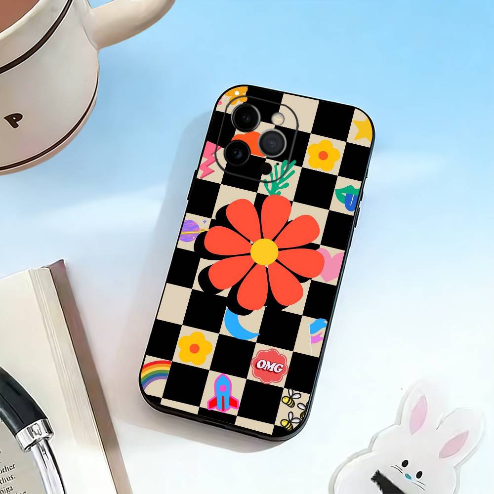 

D-puzzle Phone Case For iPhone 17, 16,15,14,13,12,11 Plus,Pro Max, Others Soft Black Cover iPhone13PROMAX