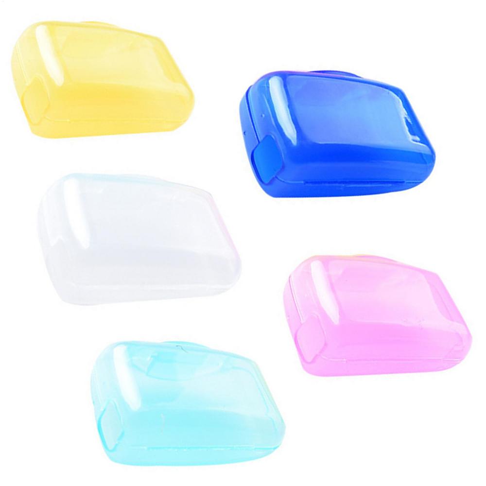 5pcs Portable Toothbrush Protect Cap Plastic Transparent Toothbrush Head Storage Cover Clip For Travel Camping (Random Color)