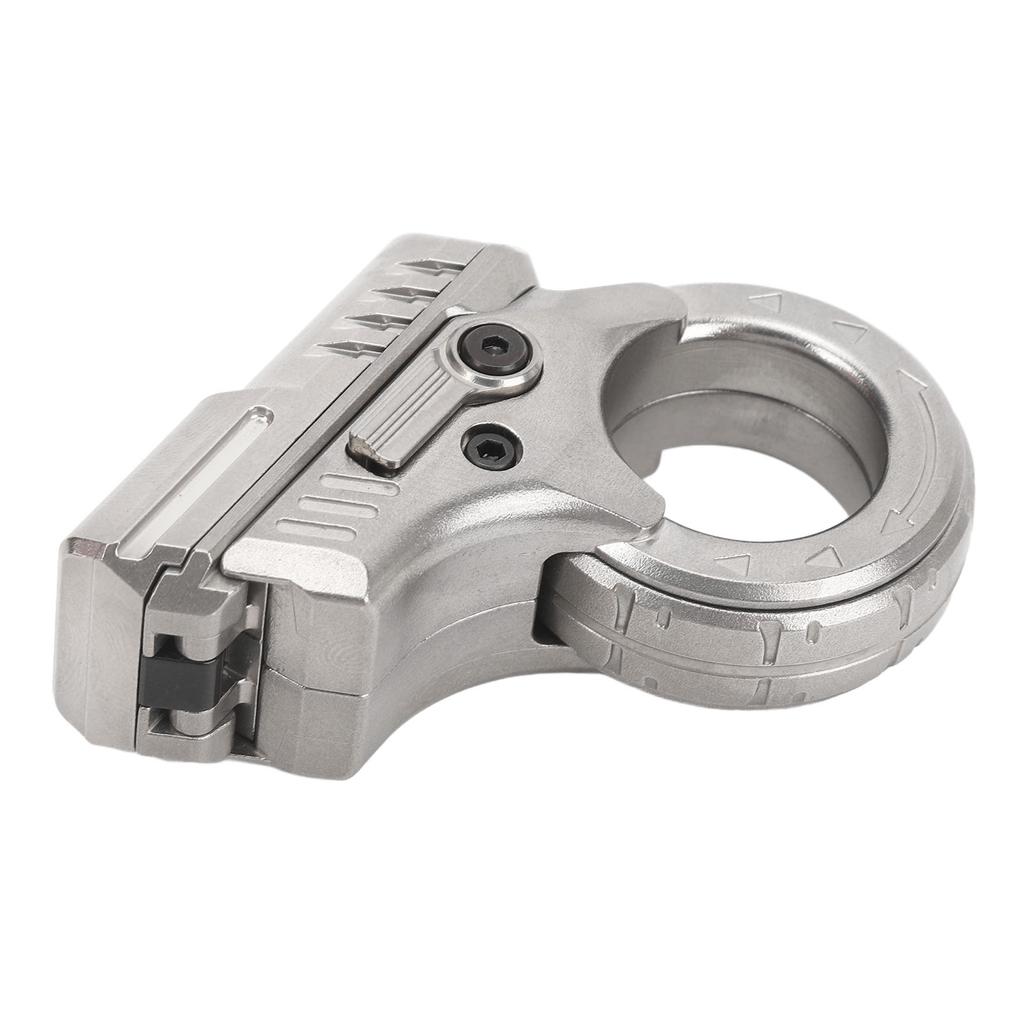 Brinquedo Anel Roda Catraca Aço Inoxidável Multifuncional Alívio de Estresse Descompressão Ponta do Dedo Catraca