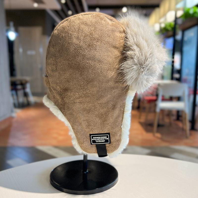 Hat Men's Winter Warm Hat Thickened Ear Protector Cycling Hat Cold-proof Men's Winter Outdoor Middle-aged Women