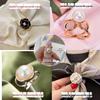 Korean Pearl Camellia Scarf and Shawl Buckle for Fashionable T-Shirts