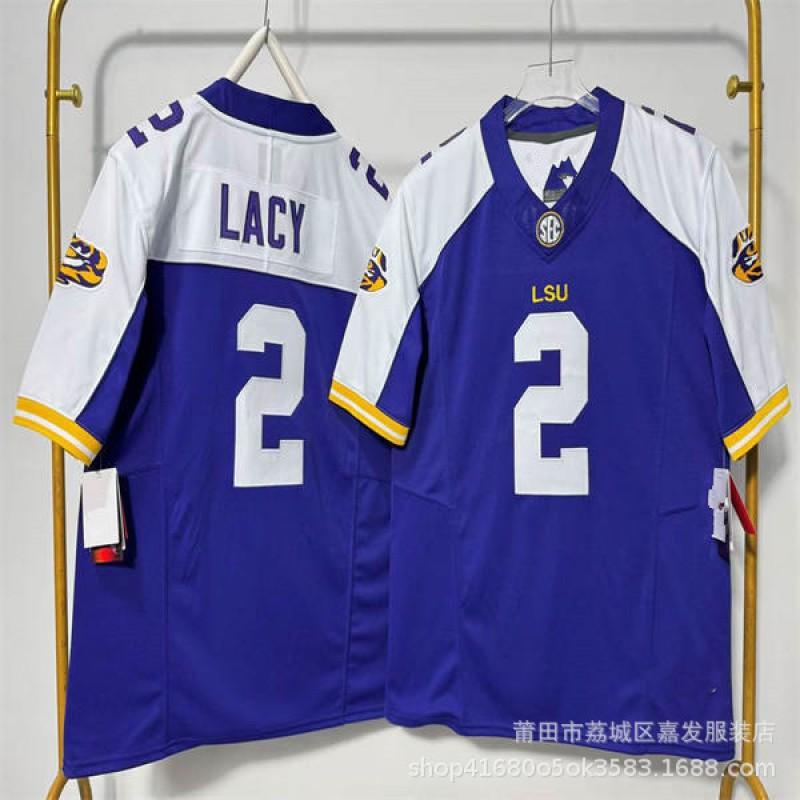 LSU Tigers NCAA College Football Practice Jersey Mens Cotton Sportswear Rugby Fan Wear Fall