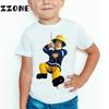 Children Cartoon Fireman Sam Printed Funny T shirt Kids Summer Tops Baby Girls Boys Great Casual T-shirt