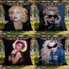 M-Madonna-A Cushion Cover Home & Car Dual-Scene Pillow Cover: Reversible for Premium Comfort