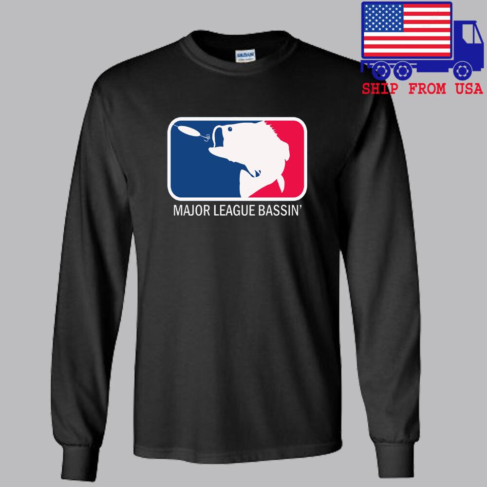 Major League Bassin#039; Fishing Black Size S2XL Unisex T-Shirt S