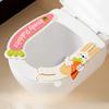 2pcs Scented Waterproof Toilet Seat Covers, Cartoon Rabbit & Carrot, EVA, Reusable, All-Season
