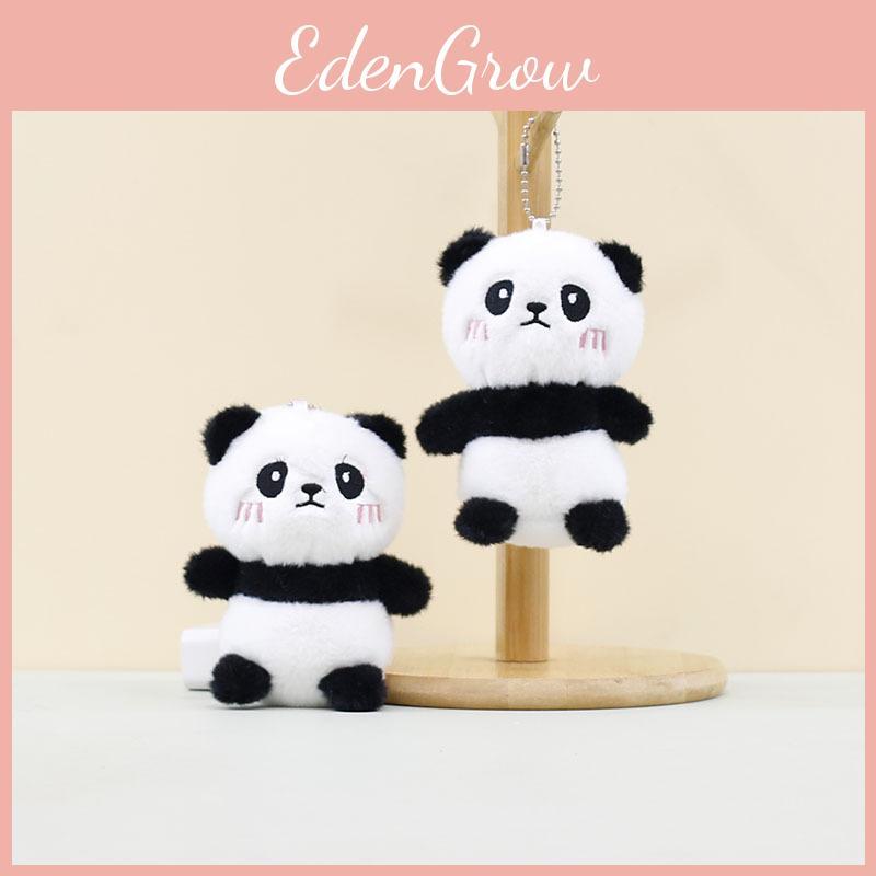 Delightful Panda Plush Doll Keyring Cute Cartoon Animal Toy 12cm Soft Design