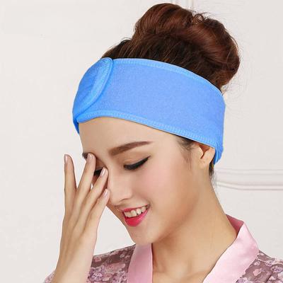 Women Bath Yoga Headband Sweat Uptake Sport Hair Band Wide Side Solid Color Headwrap
