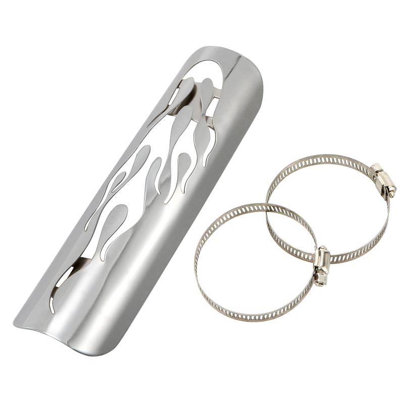 Universal for Harley Custom Chopper Cruiser Road King Softail Motorsykkel Eksosrør Modifikasjon Varmeskjold Anti-skallingsdeksel