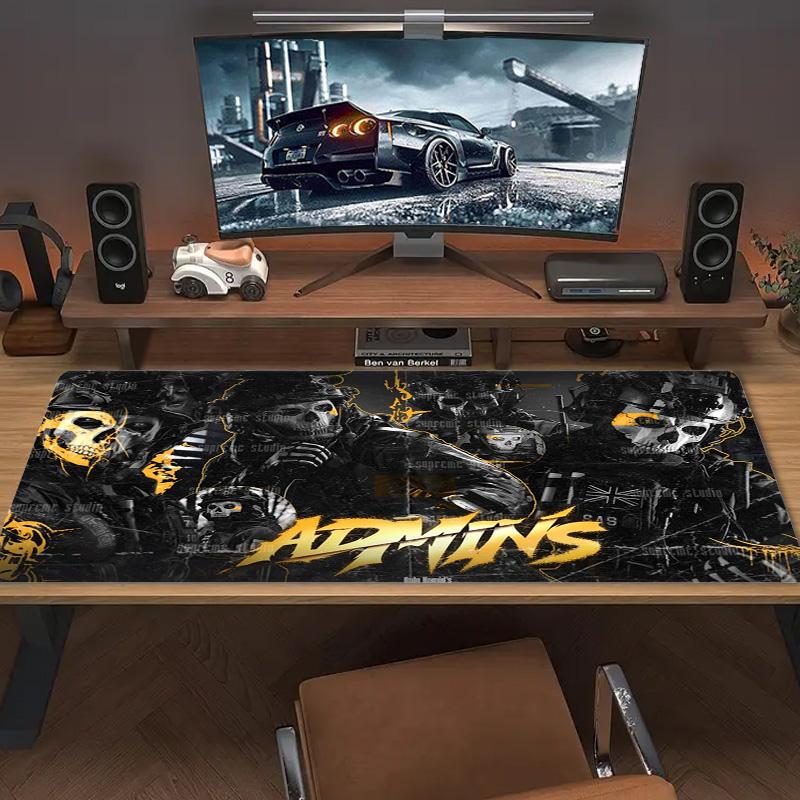 Duty Call Ghost Color Mouse Pad Large Gaming Table Cushion Non-slip Laptop Tablet Big Mousepad XXL Mat Mini PC Playmat With Lock Edge
