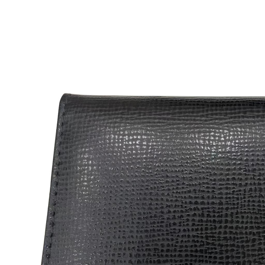 Bally Classic Womens Series Logo Print Leather Clutch Wallet Women Wallet Black 6219774