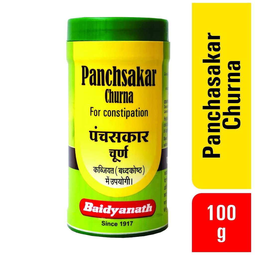 Baidyanath Asli Ayurved Panchasakar Churna 100 g Pack Of 1 Natural Digestive Support Herbal Powder For Constipation And Indigestion Relief