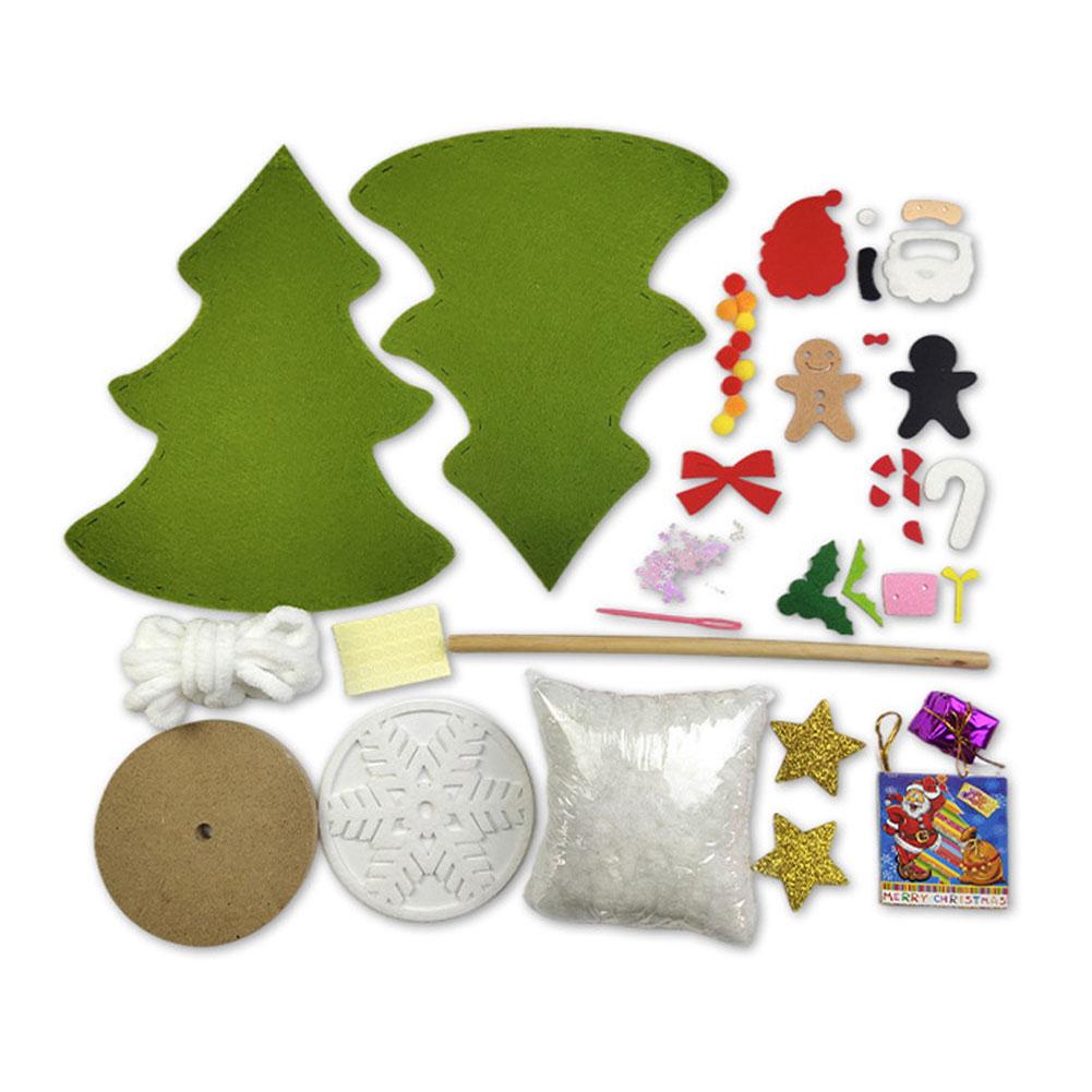 Christmas Tree DIY Material Kits for Children Non-woven Christmas Tree Christmas Decoration Ornament Navidad Noel Xmas Kids Gift