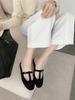 2025 New Autumn Baotou Half-drag Flat Women's Slippers