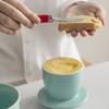 Ceramic Butter Cup Yellow Oil Tank Water Sealed With Lid Cheese Sealed Tank Creative Western Style Butter Box