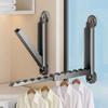 Portable Clothes Drying Holder Foldable Clothes Drying Rack Suction Cup Folding Sock Clip  Hotel