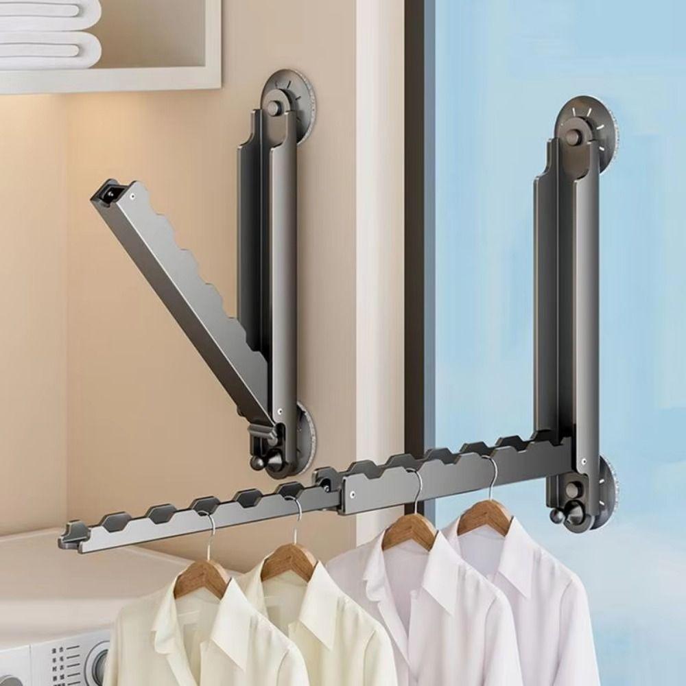 Portable Clothes Drying Holder Foldable Clothes Drying Rack Suction Cup Folding Sock Clip  Hotel