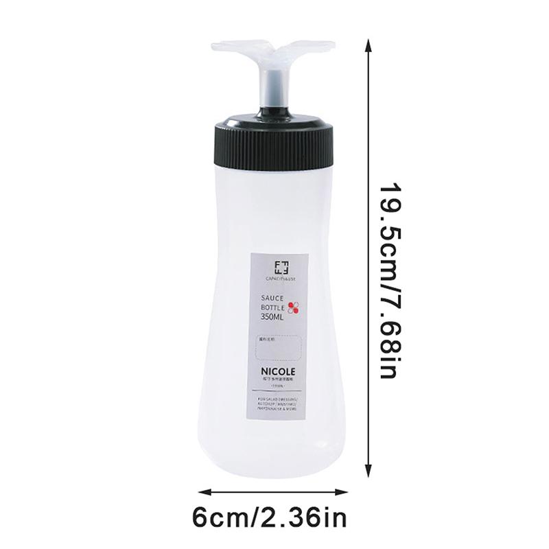 Squeeze Bottles Salad Dressing Container 350Ml For Sauce Ketchup Salad Bbq Sauce Syrup Honey Dispenser Kitchen Supplies