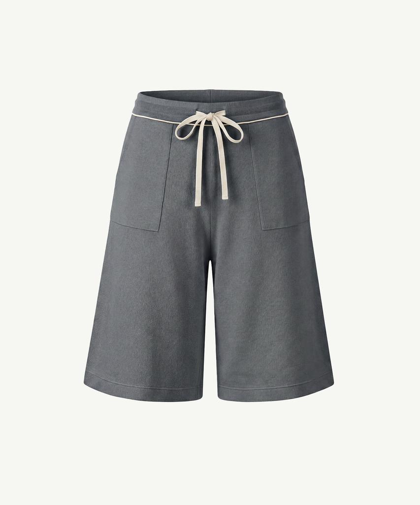 Diale Refine Bermuda Pants - Blue Grey