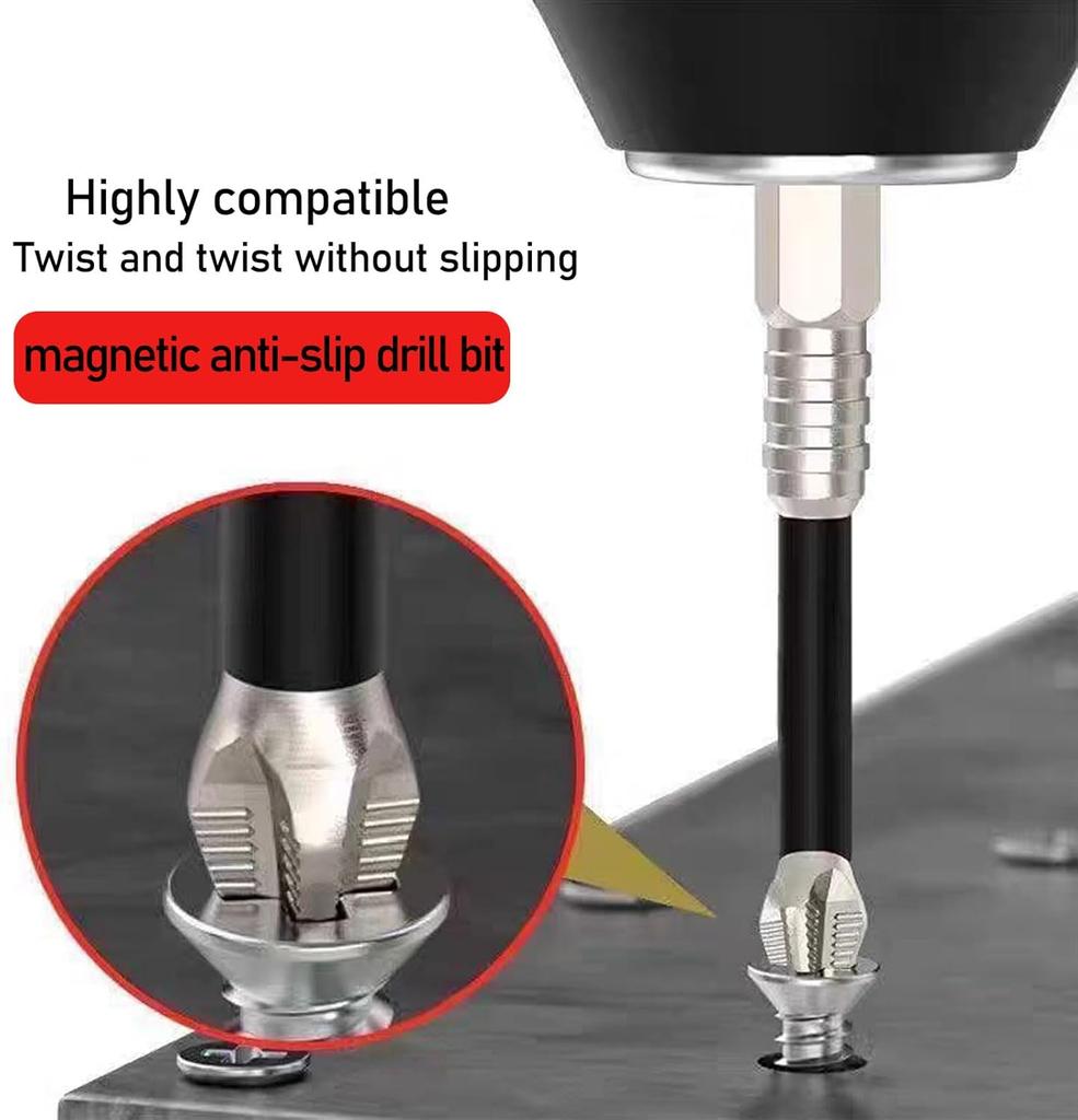 6/9/18pcs K5 Magnetic Screwdriver Drill Bit Carbon Steel Impact Driver Screwdriver Bit Anti-Slip Magnetic Electric Screwdriver