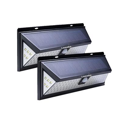 Lamake Superhelle 4400mAh Hochkapazitäts-Sensorleuchte mit ABS-Batterie, Solarladung, drei Beleuchtungsmodi, Licht- und Dunkelsensor, Einfach