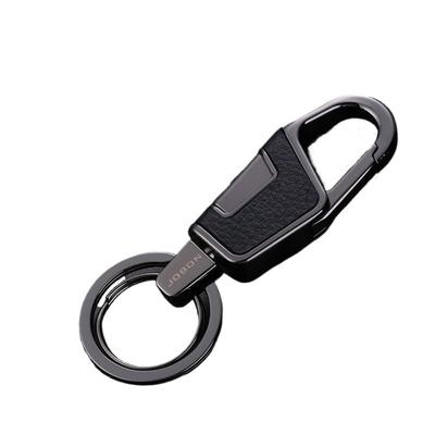 Kľúčenka Rockyu, Pánska, Dámska, Krúžok na kľúče od auta, Zliatina zinku, Kožený vzhľad, Dvojitý krúžok, Strieborná, Čierna, Zlatá, Jednoduchá, Štýlová, Darček, Čierna