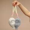 Couple ,Cartoon Ocean Magnetic Plush Gift for Valentine's Day Girlfriend Boyfriend,Sweethearts Bag Charm Bag Charm