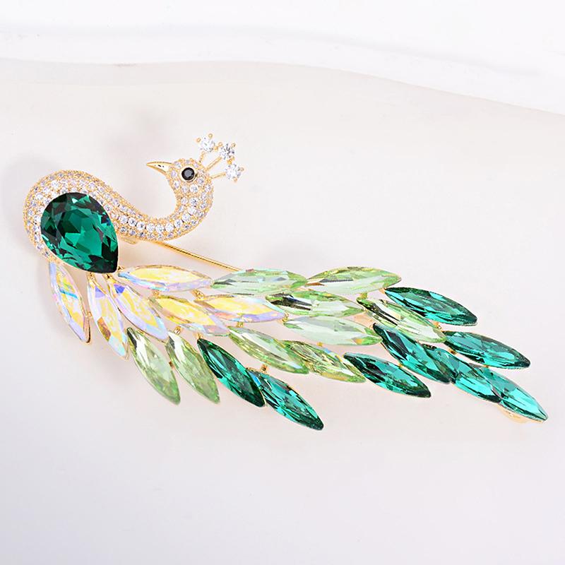 Animal   Peacock Brooches For Women Clothing Coat Jewelry Accessries Gifts