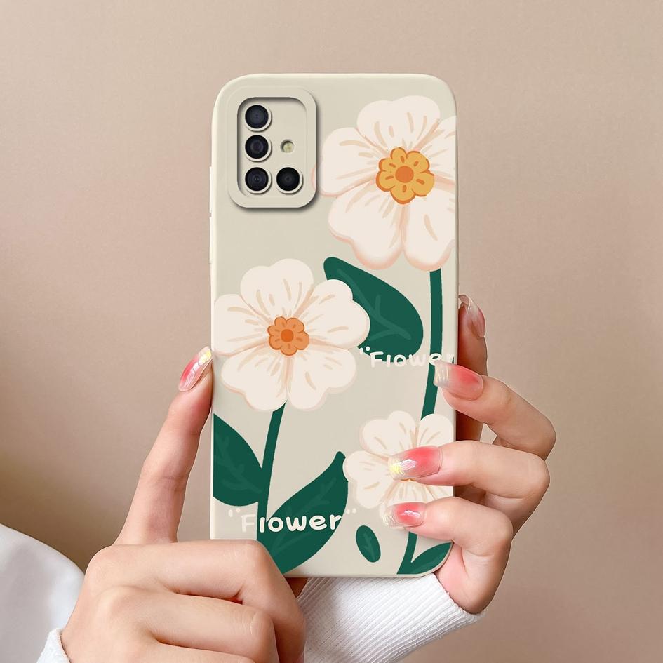 Phone Case For Samsung A51 A71 A 51 Cover Fashion Design Shockproof Matte Liquid Silicone Soft Bumper For Galaxy A 71 A31 Fundas