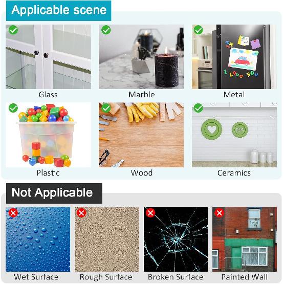 50 Pieces Double Sided Pads Adhesive Tape Clear Sticky Gel Pads Removable Washable Traceless Gel Mounting Tapes for DIY Office Cushion Gripping, 2.4