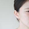 Alleun 14K 18K Teardrop One-Touch Ring Gold Earrings Bold Mini