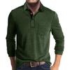 Autumn Men'S Polo Shirt Lapel Pocket T-Shirt Mens Business Casual Long Sleeve Tshirt Tees