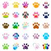 50 Fun Paw Prints Stickers Animal Dog Cat Paws Personality Fashion Animal Footprints Paw Prints Art Stickers
